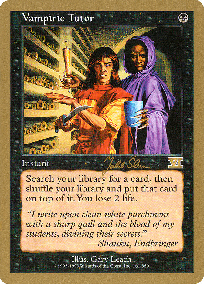 Vampiric Tutor (Jakub Slemr) [World Championship Decks 1999] | Odin's Place