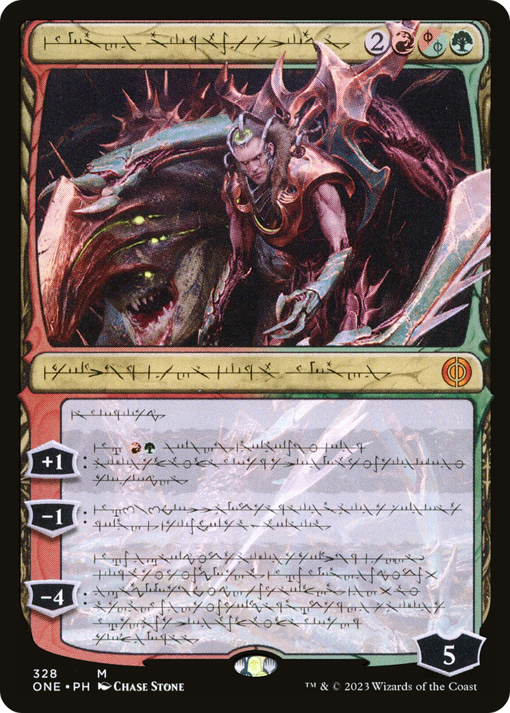Lukka, Bound to Ruin (Phyrexian) [Phyrexia: All Will Be One] | Odin's Place