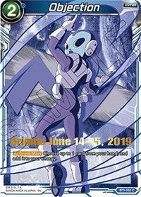 Objection (Alternate Art) (Origins 2019) (BT1-052) [Tournament Promotion Cards] | Odin's Place