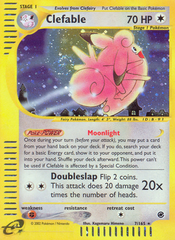 Clefable (7/165) [Expedition: Base Set] | Odin's Place