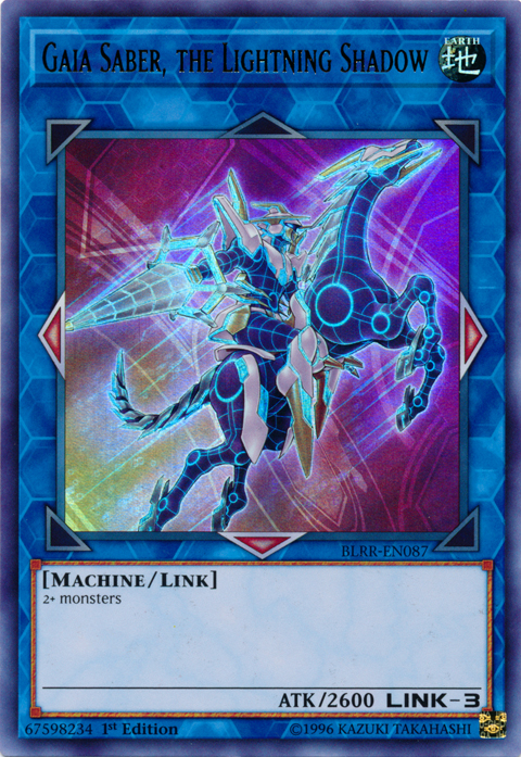Gaia Saber, the Lightning Shadow [BLRR-EN087] Ultra Rare | Odin's Place