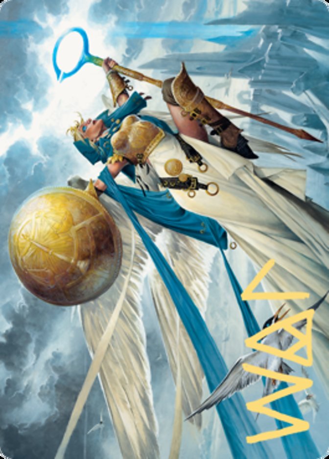 Linvala, Shield of Sea Gate Art Card (Gold-Stamped Signature) [Zendikar Rising Art Series] | Odin's Place