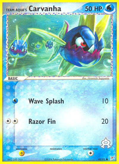 Team Aqua's Carvanha (48/95) [EX: Team Magma vs Team Aqua] | Odin's Place