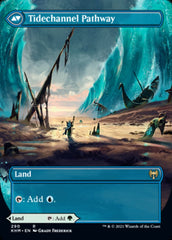 Barkchannel Pathway // Tidechannel Pathway (Borderless Alternate Art) [Kaldheim] | Odin's Place