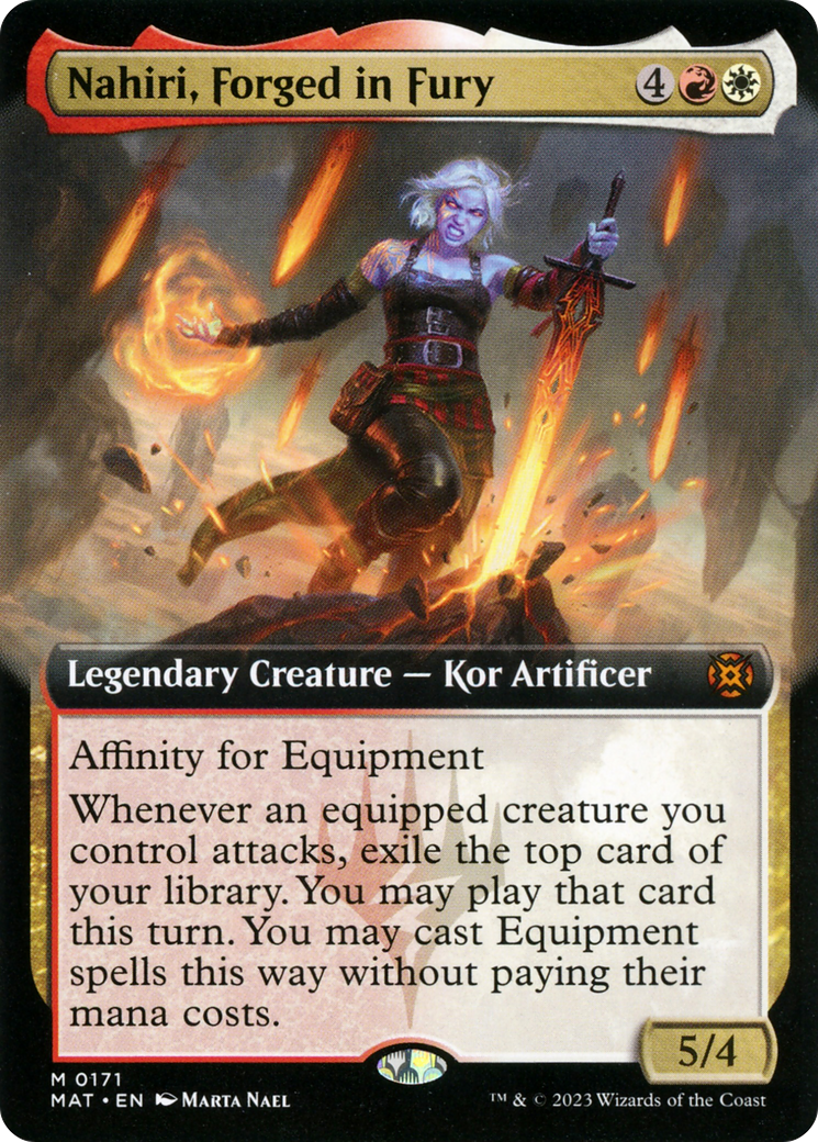 Nahiri, Forged in Fury (Extended Art) [March of the Machine: The Aftermath] | Odin's Place
