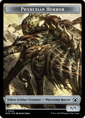 Phyrexian Golem // Phyrexian Horror Double-Sided Token [March of the Machine Commander Tokens] | Odin's Place