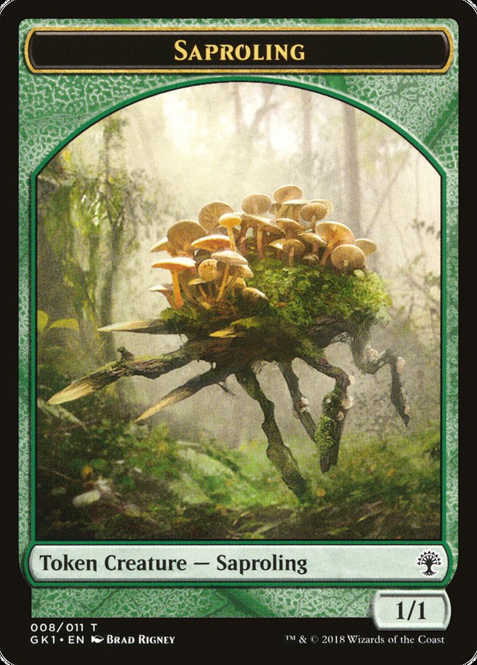 Voja // Saproling Double-Sided Token [Guilds of Ravnica Guild Kit Tokens] | Odin's Place
