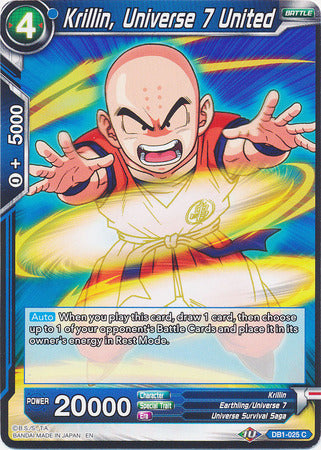 Krillin, Universe 7 United (DB1-025) [Dragon Brawl] | Odin's Place