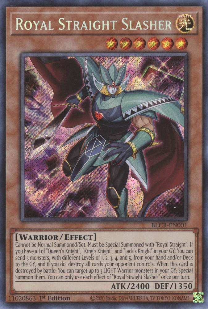 Royal Straight Slasher [BLCR-EN001] Secret Rare | Odin's Place