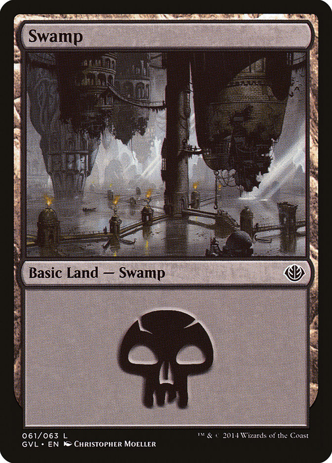 Swamp (61) (Garruk vs. Liliana) [Duel Decks Anthology] | Odin's Place