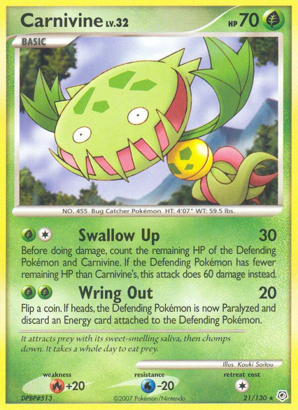 Carnivine (21/130) [Diamond & Pearl: Base Set] | Odin's Place
