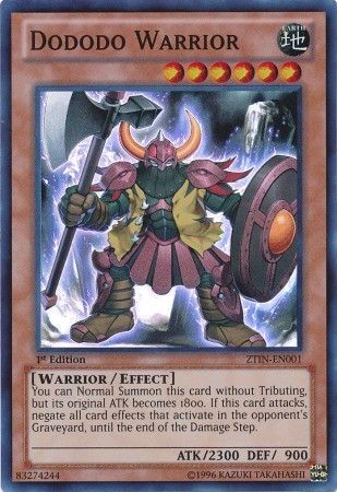 Dododo Warrior [ZTIN-EN001] Super Rare | Odin's Place