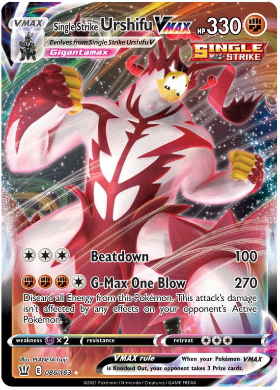 Single Strike Urshifu VMAX (086/163) [Sword & Shield: Battle Styles] | Odin's Place