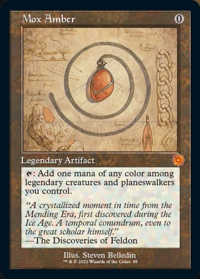 Mox Amber (Retro Schematic) [The Brothers' War Retro Artifacts] | Odin's Place