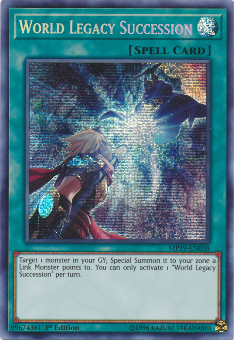 World Legacy Succession [MP19-EN038] Prismatic Secret Rare | Odin's Place