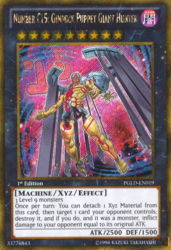 Number C15: Gimmick Puppet Giant Hunter [PGLD-EN019] Gold Secret Rare | Odin's Place