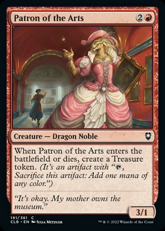 Patron of the Arts [Commander Legends: Battle for Baldur's Gate] | Odin's Place
