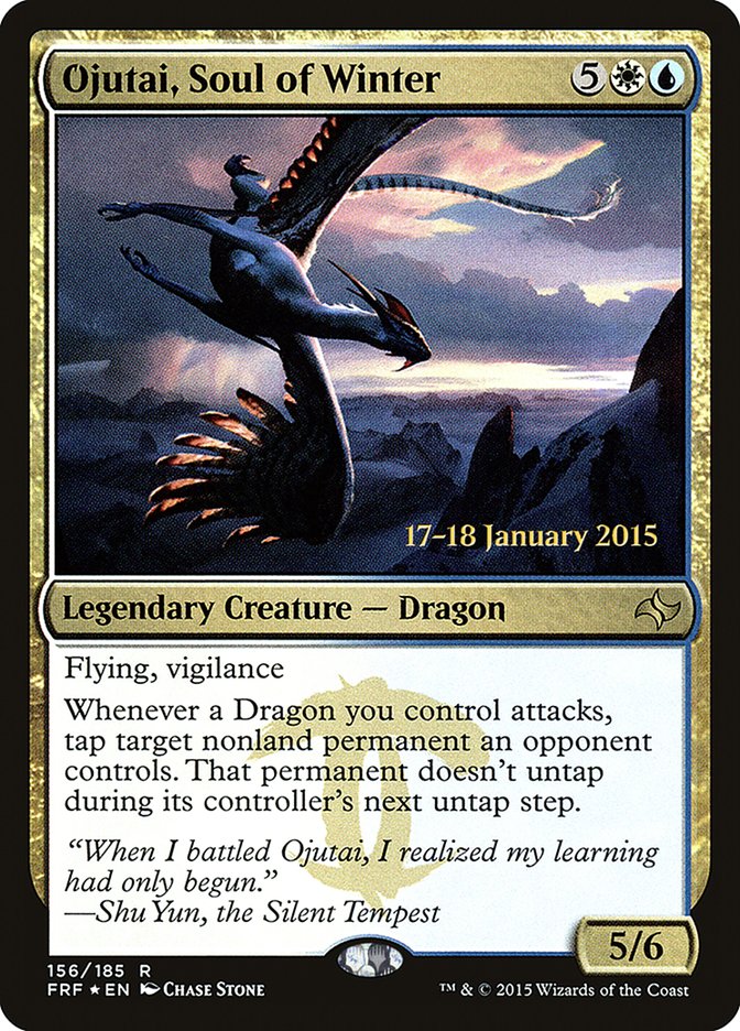 Ojutai, Soul of Winter (156) [Fate Reforged Prerelease Promos] | Odin's Place
