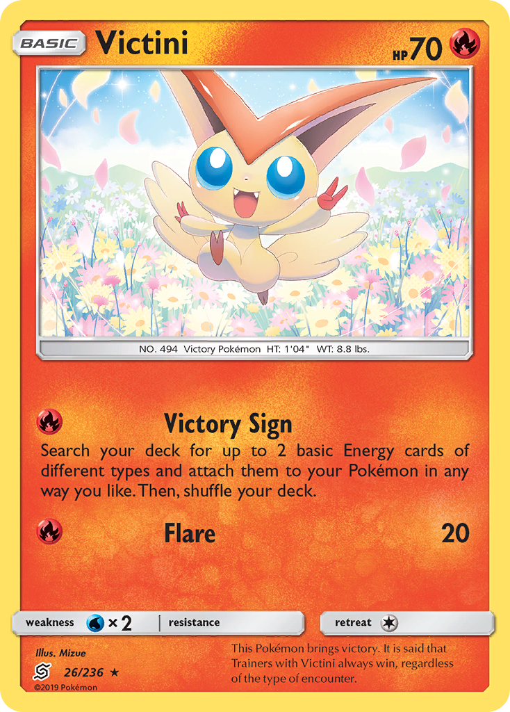 Victini (26/236) [Sun & Moon: Unified Minds] | Odin's Place