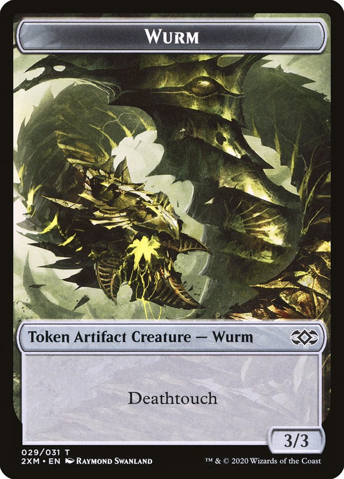 Elephant // Wurm (029) Double-Sided Token [Double Masters Tokens] | Odin's Place