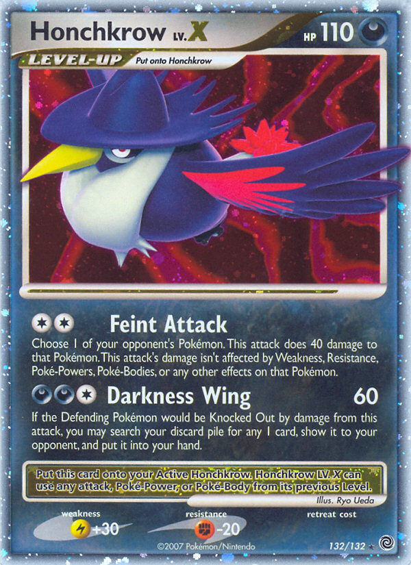 Honchkrow LV.X (132/132) [Diamond & Pearl: Secret Wonders] | Odin's Place