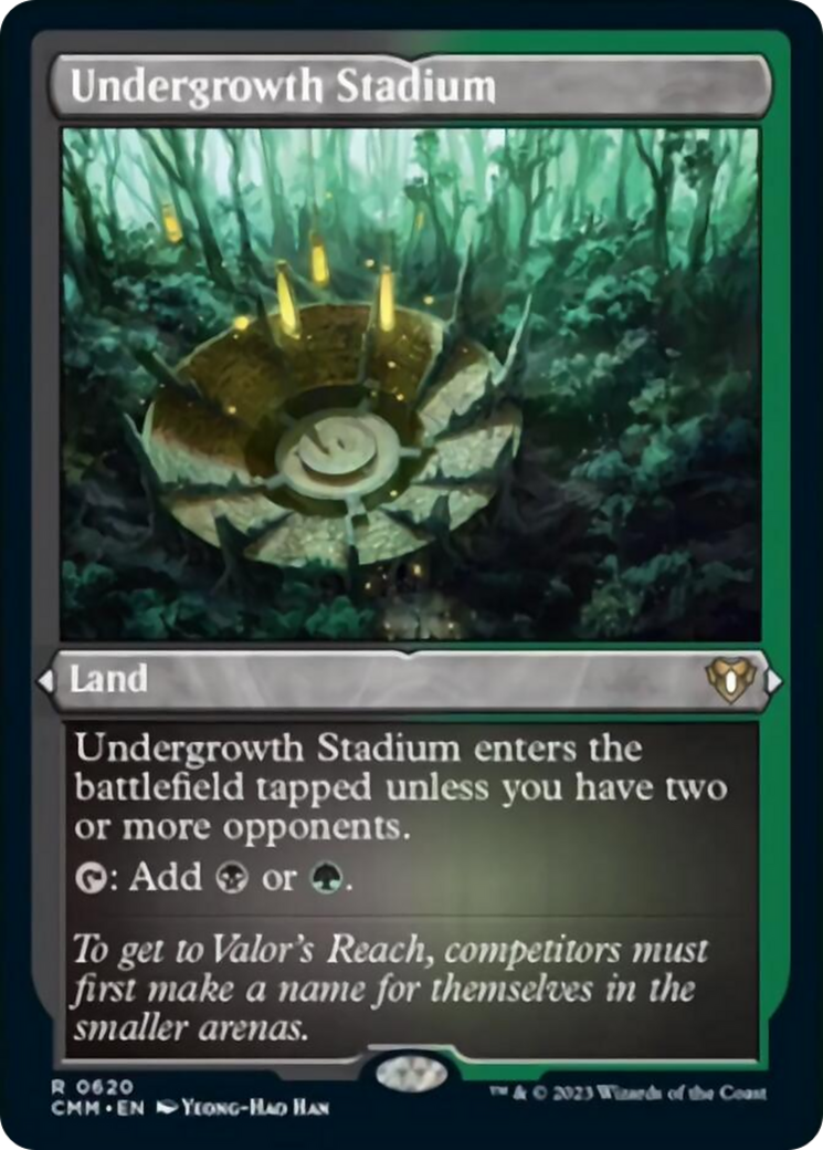 Undergrowth Stadium (Foil Etched) [Commander Masters] | Odin's Place