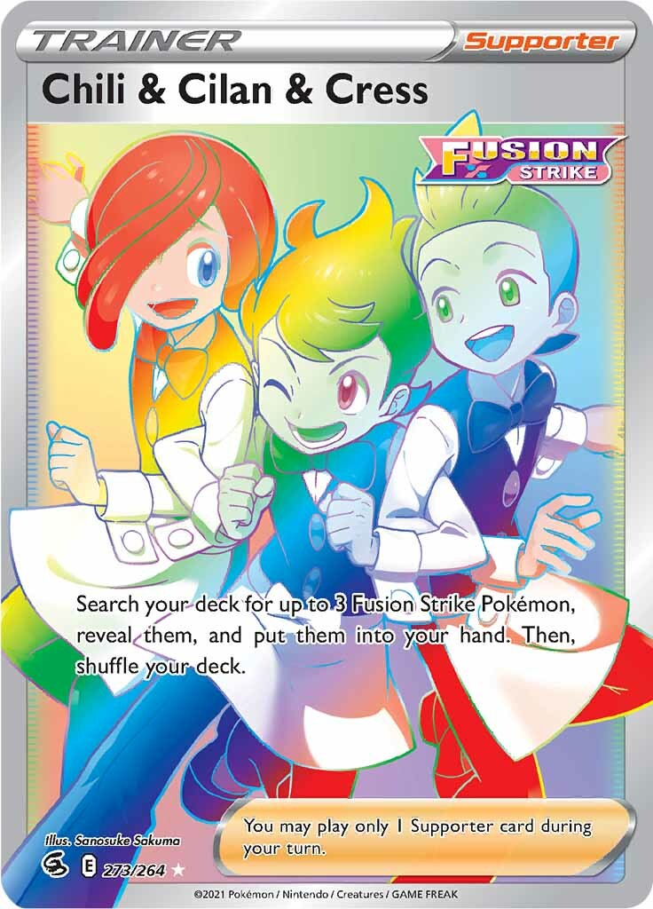 Chili & Cilan & Cress (273/264) [Sword & Shield: Fusion Strike] | Odin's Place