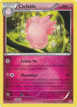 Clefable (28/30) [XY: Trainer Kit 1 - Wigglytuff] | Odin's Place