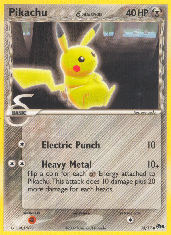 Pikachu (13/17) (Delta Species) [POP Series 5] | Odin's Place