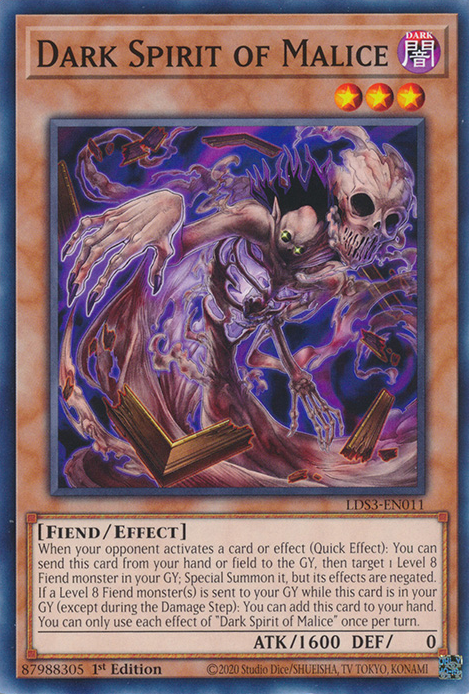 Dark Spirit of Malice [LDS3-EN011] Common | Odin's Place
