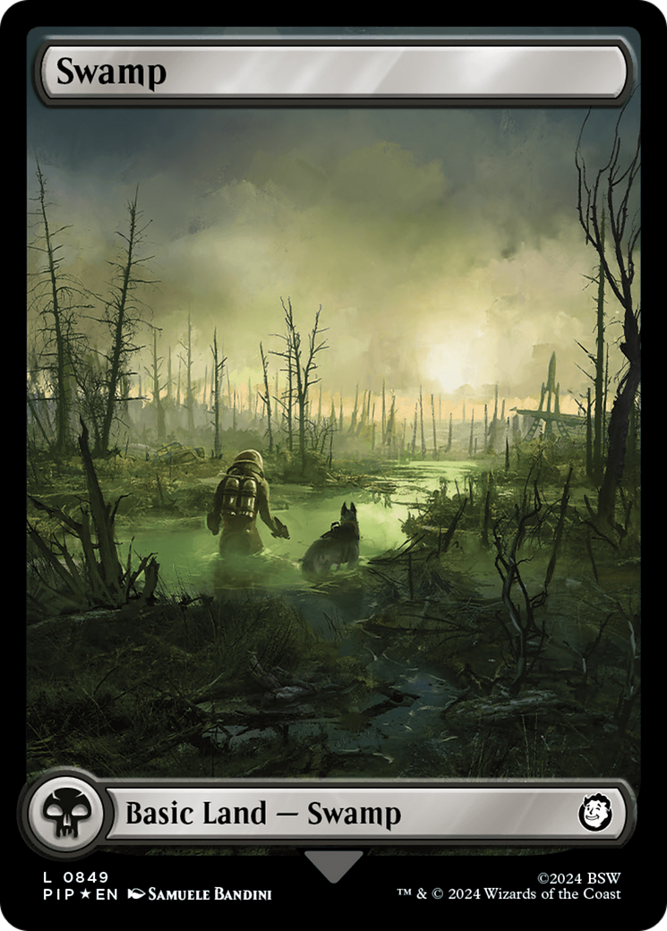 Swamp (0849) (Surge Foil) [Fallout] | Odin's Place
