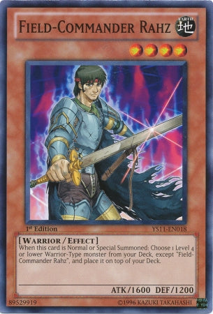 Field-Commander Rahz [YS11-EN018] Common | Odin's Place