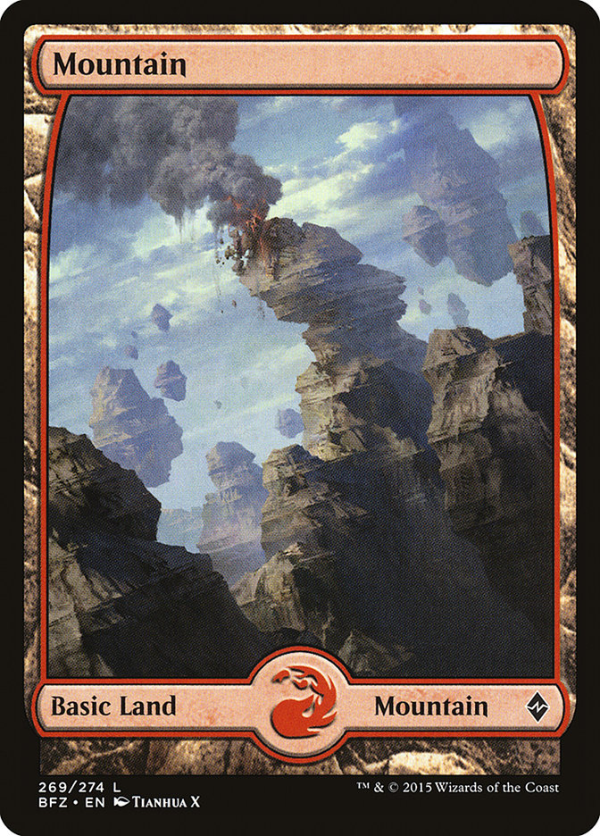 Mountain (269) (Full Art) [Battle for Zendikar] | Odin's Place
