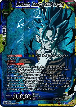 Meteoric Energy SSB Vegito (SPR Signature) (BT7-118) [Assault of the Saiyans] | Odin's Place