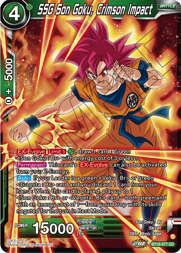 SSG Son Goku, Crimson Impact (BT19-077) [Fighter's Ambition] | Odin's Place