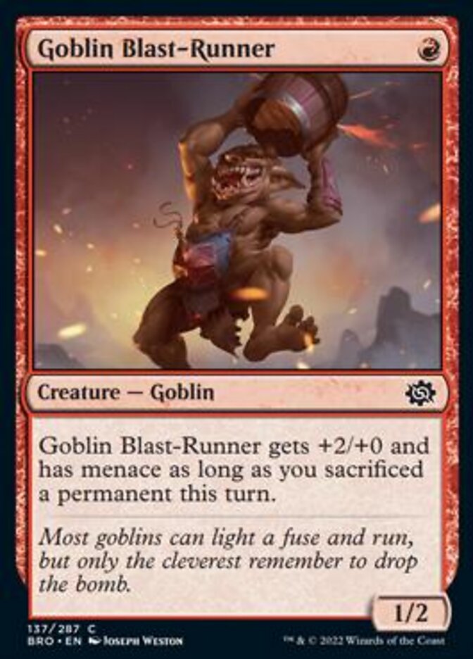 Goblin Blast-Runner [The Brothers' War] | Odin's Place