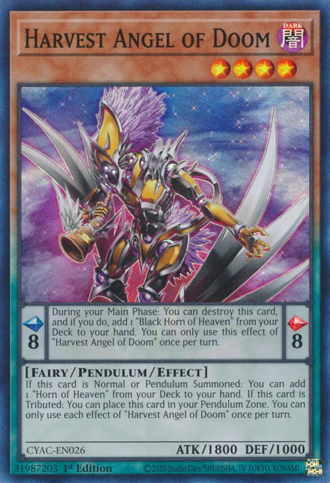 Harvest Angel of Doom [CYAC-EN026] Super Rare | Odin's Place