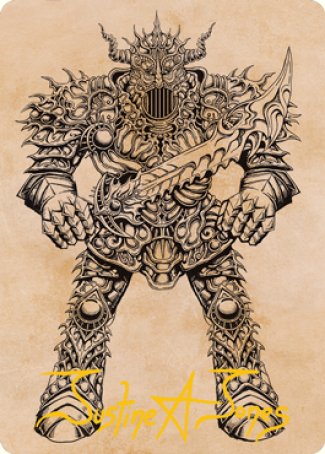 Iron Golem (Showcase) Art Card (Gold-Stamped Signature) [Dungeons & Dragons: Adventures in the Forgotten Realms Art Series] | Odin's Place