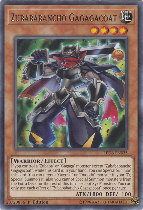 Zubababancho Gagagacoat [LED6-EN035] Rare | Odin's Place