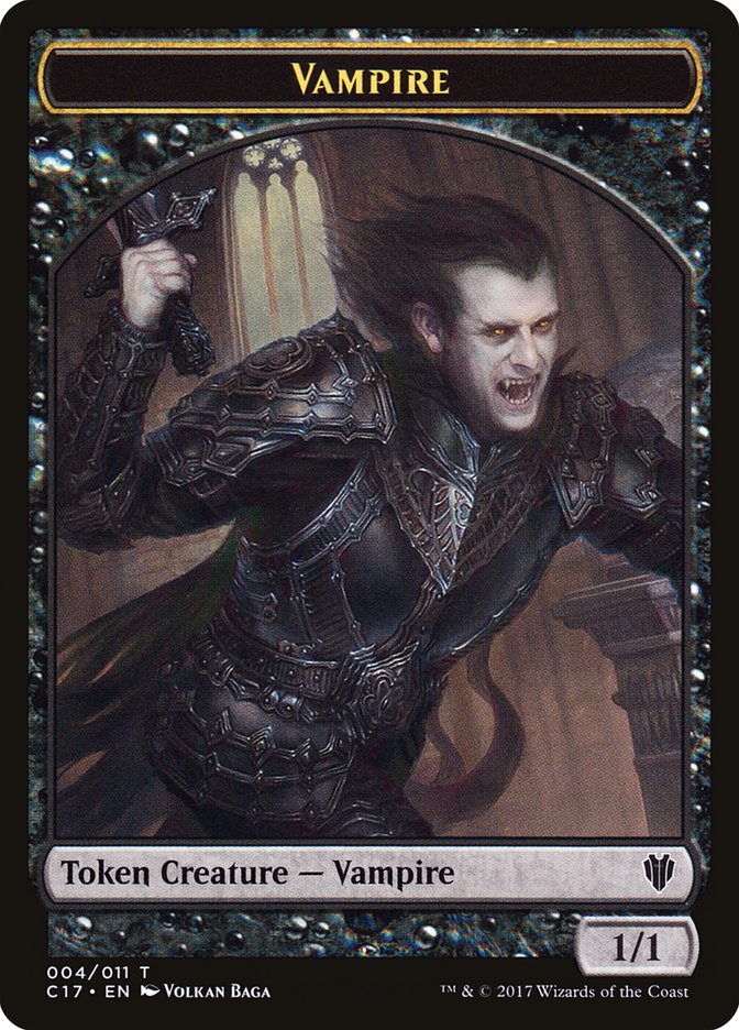 Eldrazi Spawn // Vampire Double-Sided Token [Commander 2017 Tokens] | Odin's Place
