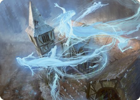 Hallowed Haunting Art Card [Innistrad: Crimson Vow Art Series] | Odin's Place