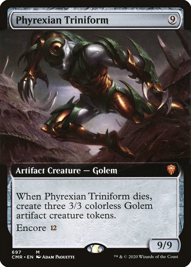 Phyrexian Triniform (Extended Art) [Commander Legends] | Odin's Place