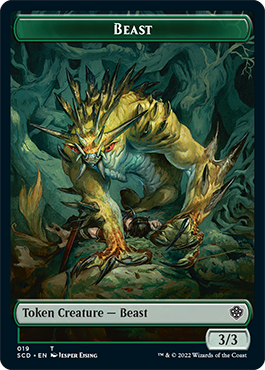 Beast // Beast Double-Sided Token [Starter Commander Decks] | Odin's Place