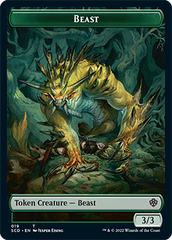 Beast // Beast Double-Sided Token [Starter Commander Decks] | Odin's Place