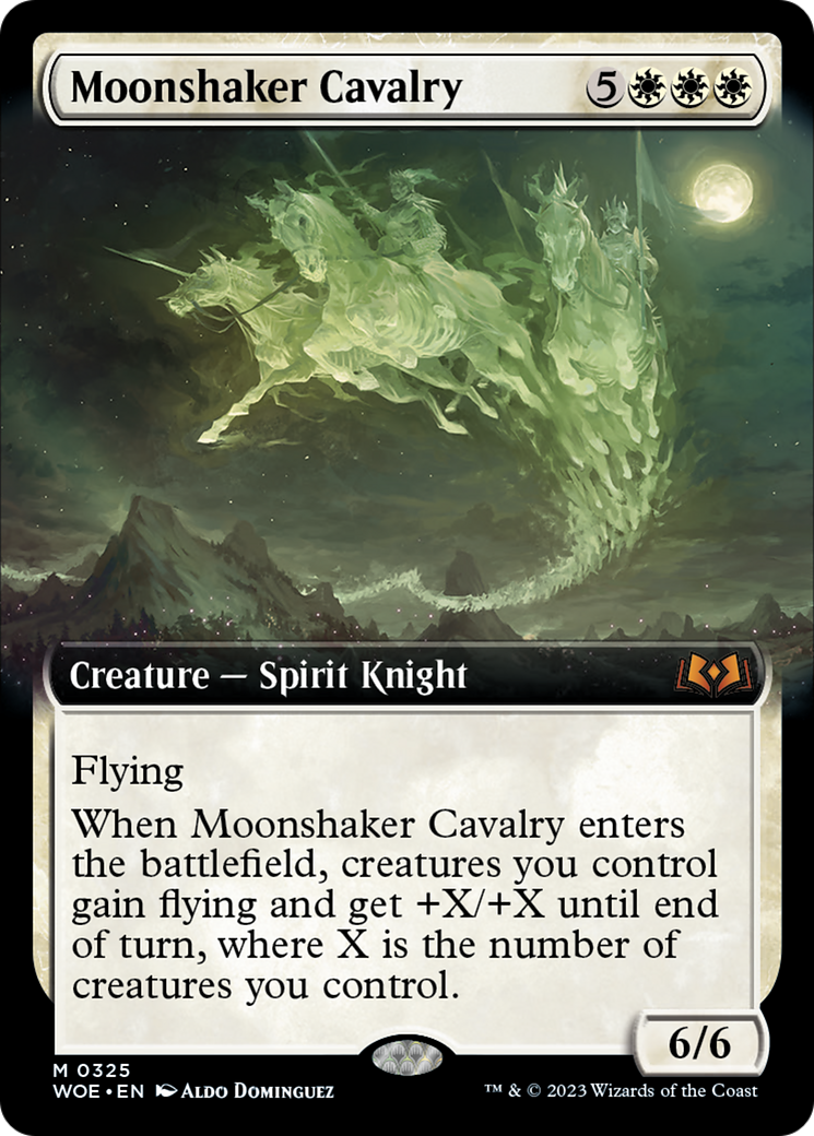 Moonshaker Cavalry (Extended Art) [Wilds of Eldraine] | Odin's Place