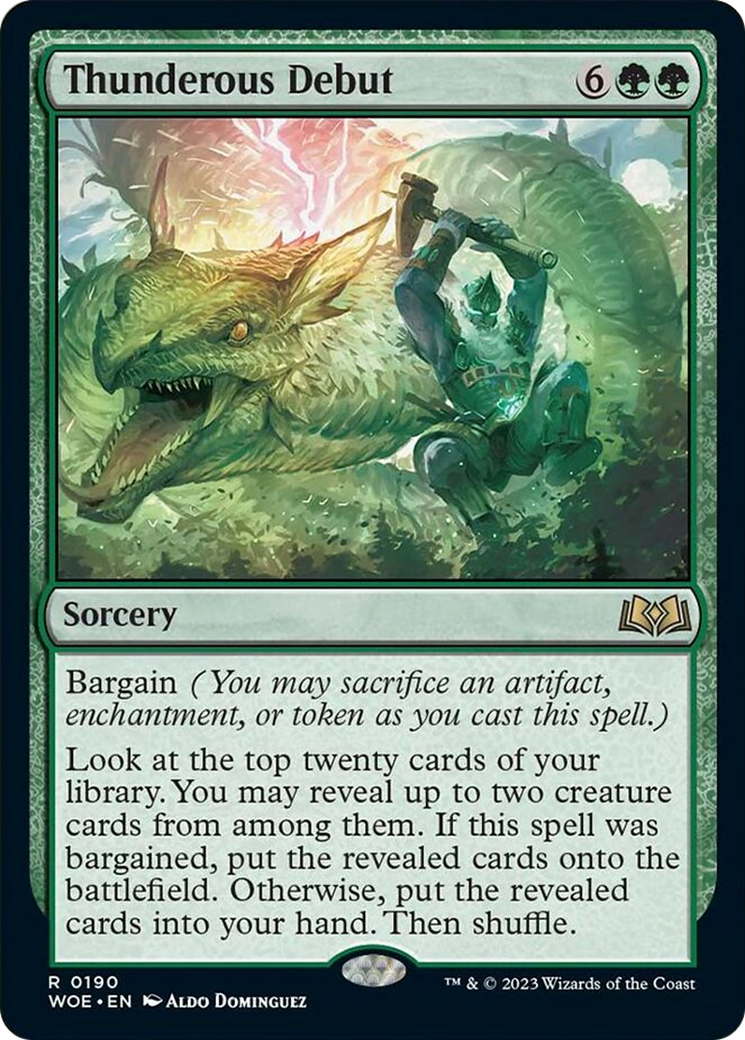 Thunderous Debut [Wilds of Eldraine] | Odin's Place