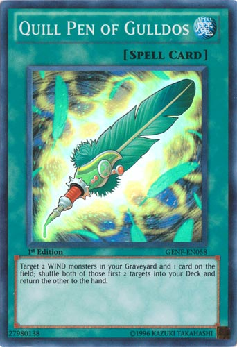 Quill Pen of Gulldos [GENF-EN058] Super Rare | Odin's Place