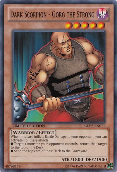 Dark Scorpion - Gorg the Strong [GLD5-EN011] Common | Odin's Place
