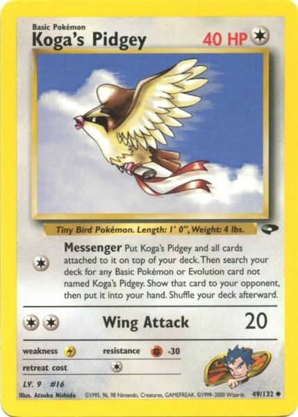Koga's Pidgey (49/132) [Gym Challenge Unlimited] | Odin's Place