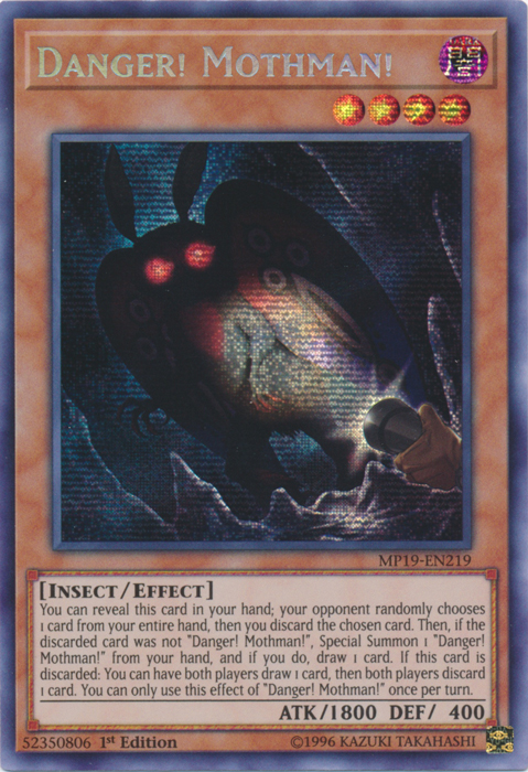 Danger! Mothman! [MP19-EN219] Prismatic Secret Rare | Odin's Place